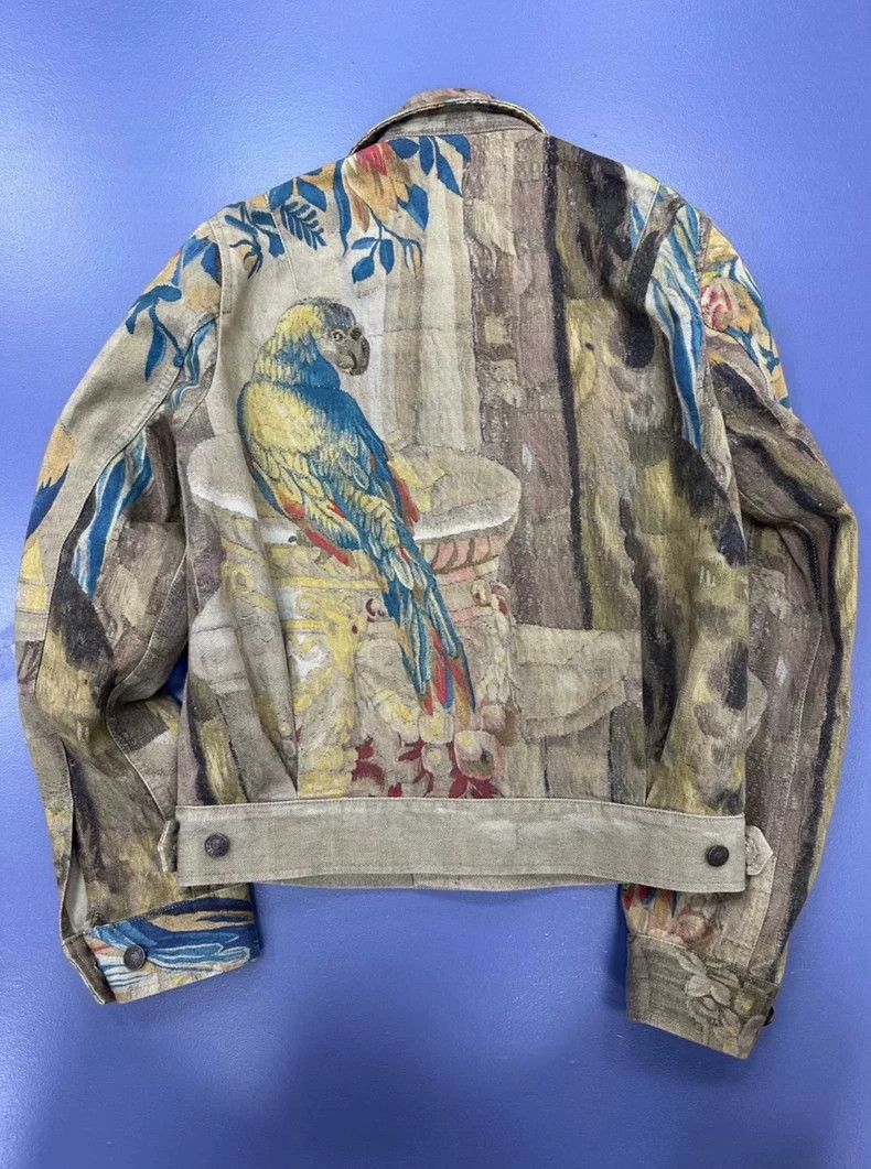 Dries Van Noten drapes van noten floral patterned denim jacket-dmc Size US L / EU 52-54 / 3 - 3 Thumbnail