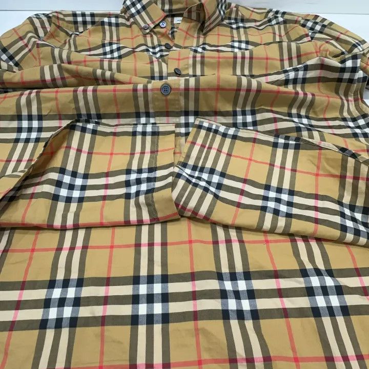 Burberry Burberry Vintage Plaid Button-Up Shirt Size US XL / EU 56 / 4 - 7 Thumbnail