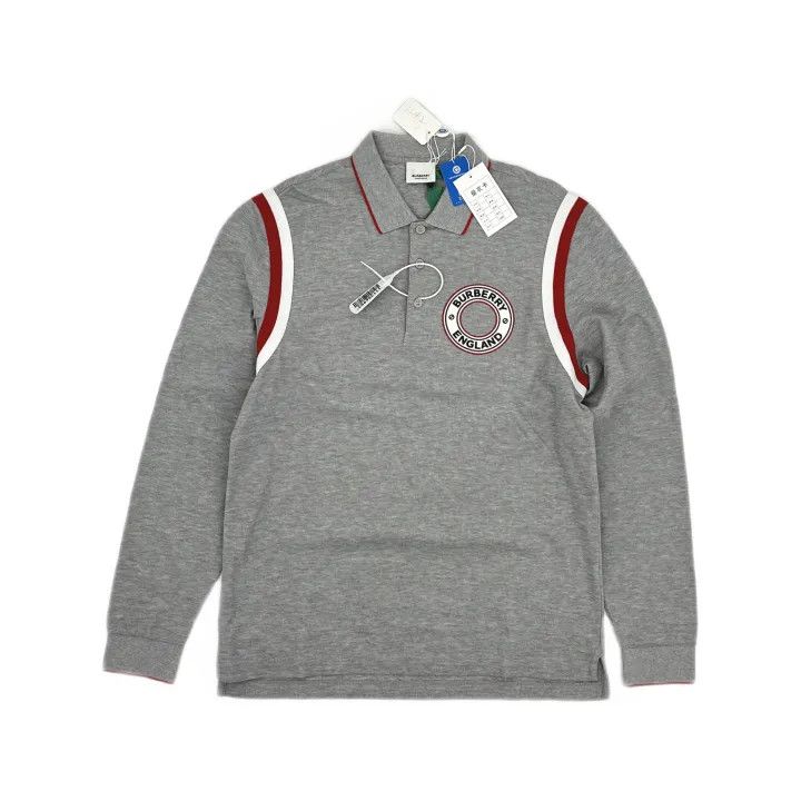 Burberry Burberry Logo Pattern Embroidered Cotton Polo Shirt Size US M / EU 48-50 / 2 - 2 Thumbnail