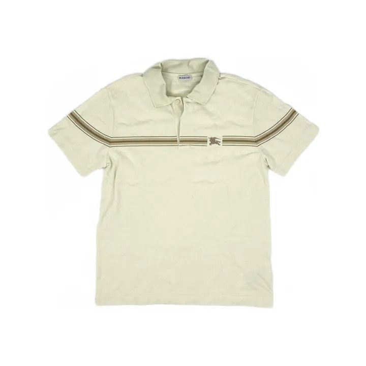 Burberry Burberry Men's Logo Stripe Short Sleeve Polo Size US L / EU 52-54 / 3 - 2 Thumbnail