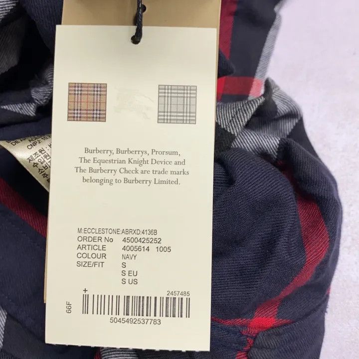 Burberry Burberry Blue Plaid Button-Up Long Sleeve Shirt Size US S / EU 44-46 / 1 - 3 Thumbnail