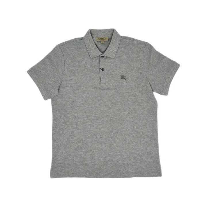 Burberry Burberry Gray Logo Embroidered Casual Polo Shirt Size US L / EU 52-54 / 3 - 2 Thumbnail