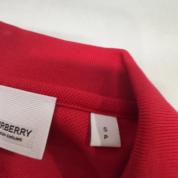 Burberry Burberry Red Cotton Short Sleeve Polo Size US S / EU 44-46 / 1 - 3 Thumbnail
