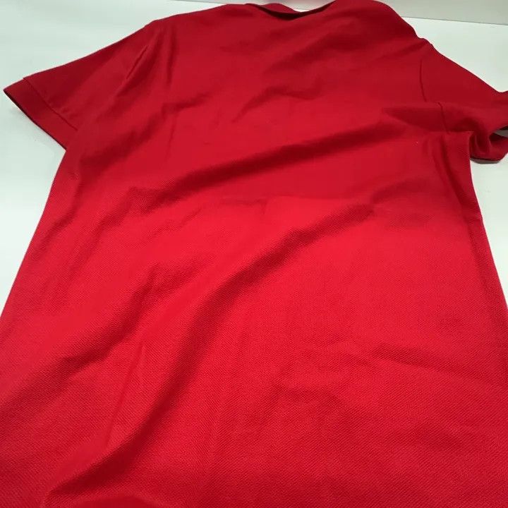 Burberry Burberry Red Cotton Short Sleeve Polo Size US S / EU 44-46 / 1 - 6 Thumbnail