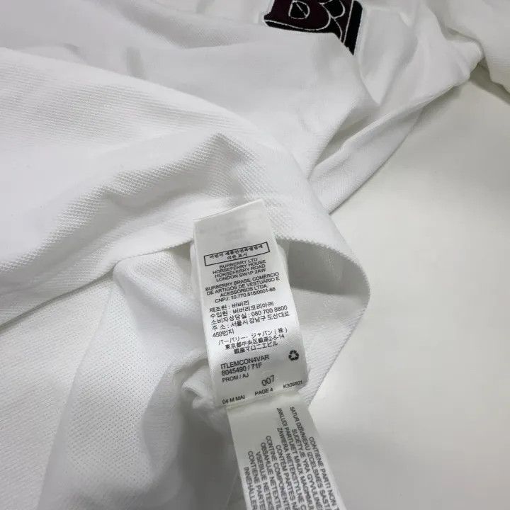 Burberry Burberry Logo Pattern Short Sleeve Polo Shirt Size US S / EU 44-46 / 1 - 6 Thumbnail