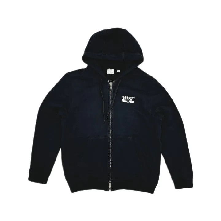 Burberry Burberry Black Zip-Up Long Sleeve Hoodie Size US L / EU 52-54 / 3 - 2 Thumbnail