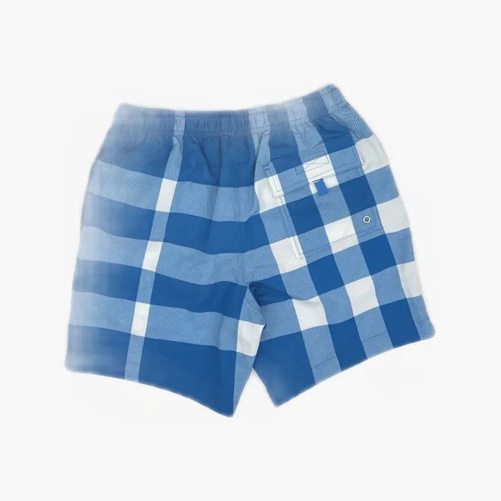 Burberry Burberry SS23 Blue Check Drawstring Casual Shorts Size US 26 / EU 42 - 3 Thumbnail
