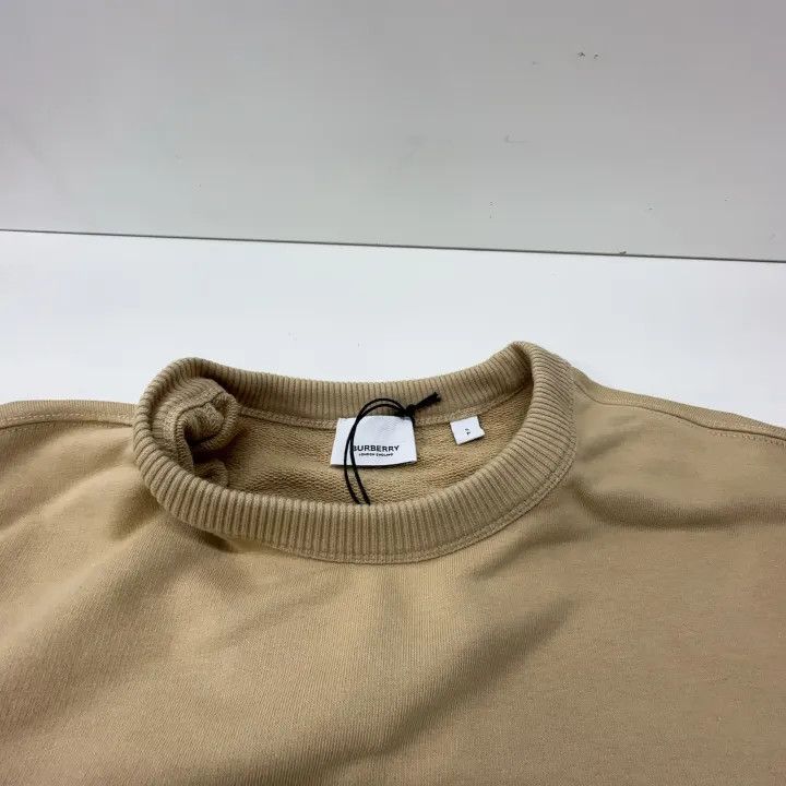 Burberry Burberry SS23 Beige Crew Neck Long Sleeve Sweatshirt Size US S / EU 44-46 / 1 - 15 Thumbnail