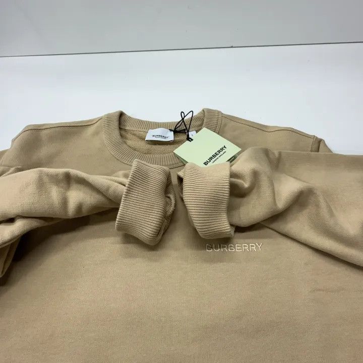 Burberry Burberry SS23 Beige Crew Neck Long Sleeve Sweatshirt Size US S / EU 44-46 / 1 - 13 Thumbnail