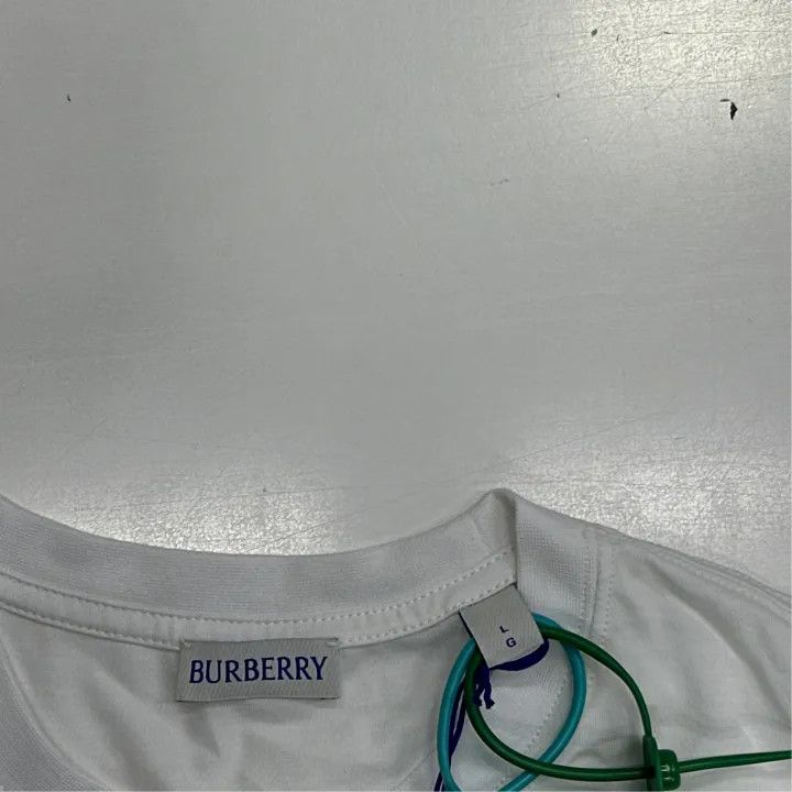 Burberry Burberry Logo Ribbed Crew Neck Short Sleeve T-Shirt Size US L / EU 52-54 / 3 - 2 Thumbnail