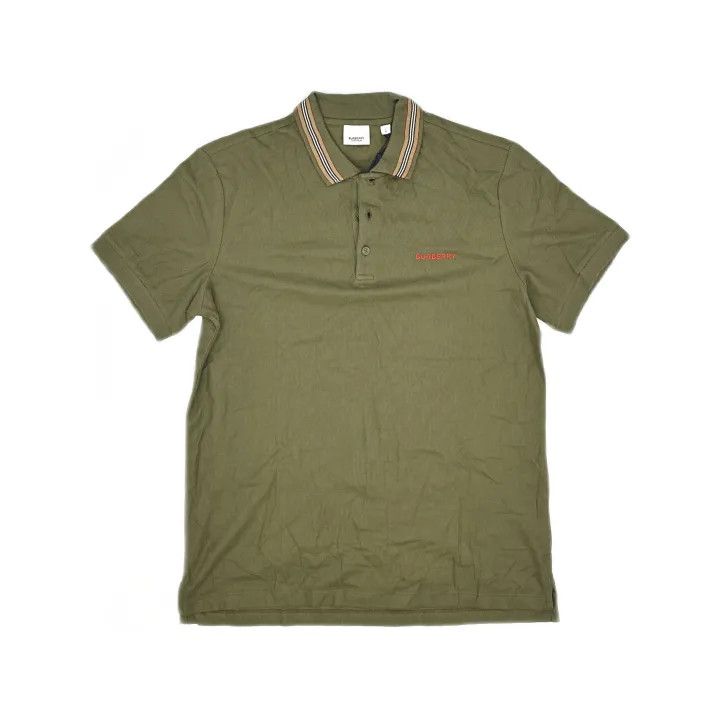 Burberry Burberry FW21 Logo Stripe Short Sleeve Polo Size US L / EU 52-54 / 3 - 2 Thumbnail