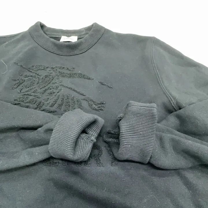 Burberry Burberry Black Logo Sweatshirt for Men Size US XS / EU 42 / 0 - 8 Thumbnail