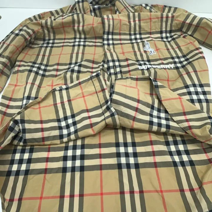 Burberry Burberry Classic Zebra Embroidered Check Shirt Size US L / EU 52-54 / 3 - 7 Thumbnail
