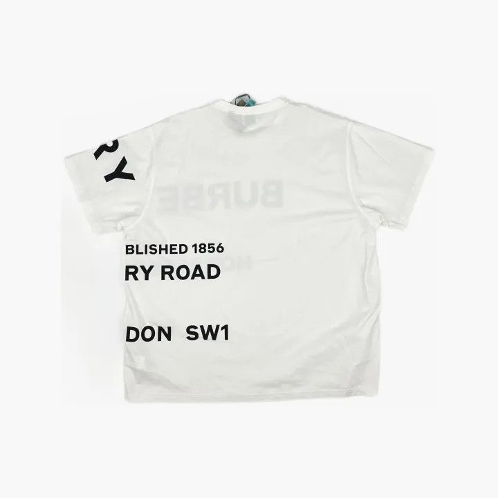 Burberry Burberry Horseferry Oversized White T-Shirt Size US XXL / EU 58 / 5 - 3 Thumbnail