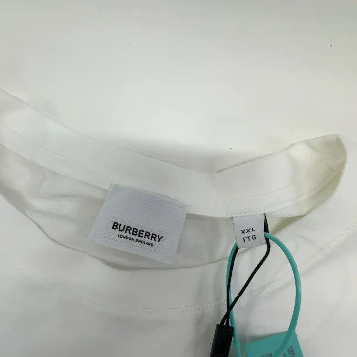 Burberry Burberry Horseferry Oversized White T-Shirt Size US XXL / EU 58 / 5 - 4 Thumbnail