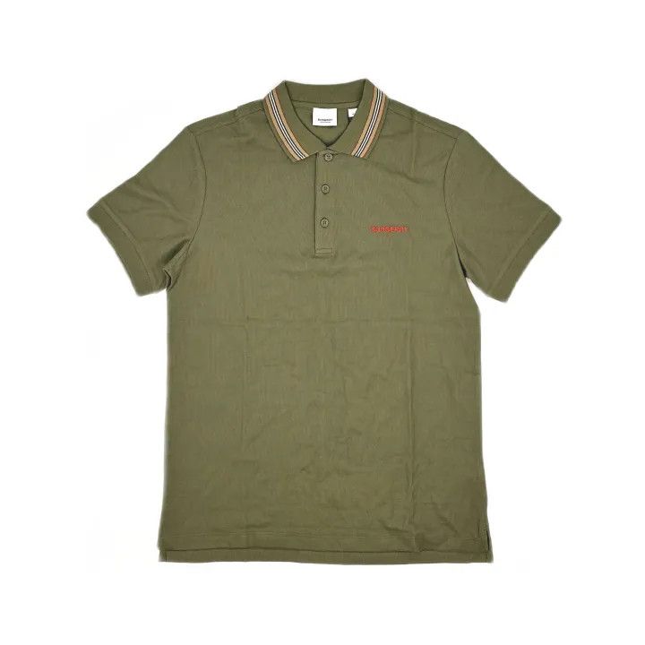 Burberry Burberry FW21 Logo Stripe Polo Shirt for Men Size US M / EU 48-50 / 2 - 2 Thumbnail