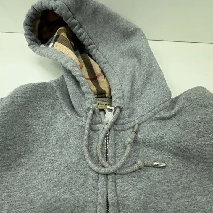 Burberry Burberry Hooded Long Sleeve Jacket in Light Gray Size US S / EU 44-46 / 1 - 9 Thumbnail