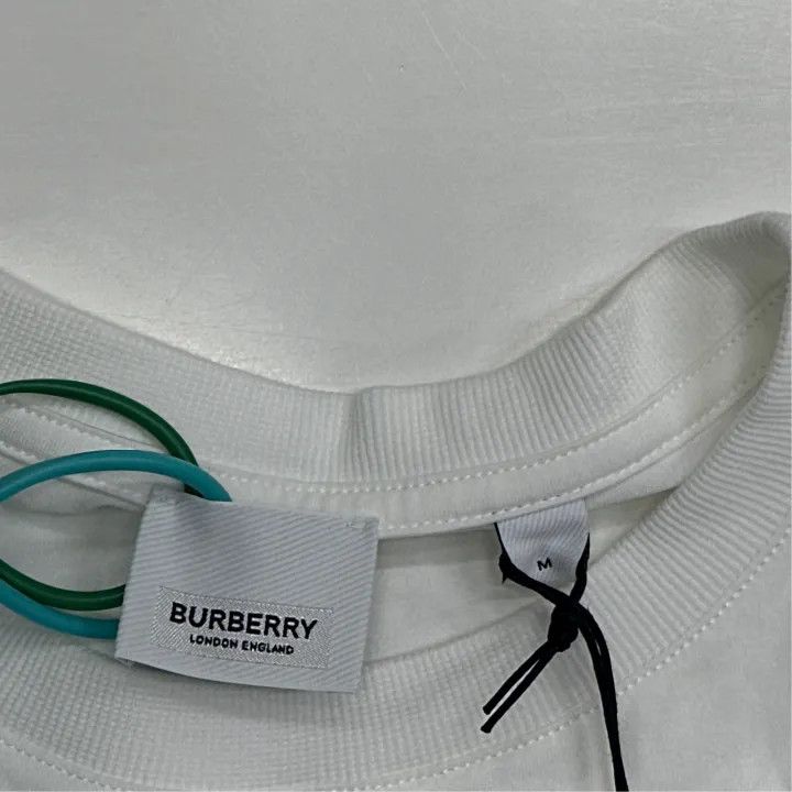 Burberry Burberry White Graphic Logo Short Sleeve T-Shirt Size US M / EU 48-50 / 2 - 2 Thumbnail