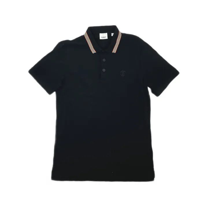 Burberry Burberry Black Short Sleeve Polo Shirt Size US M / EU 48-50 / 2 - 2 Thumbnail