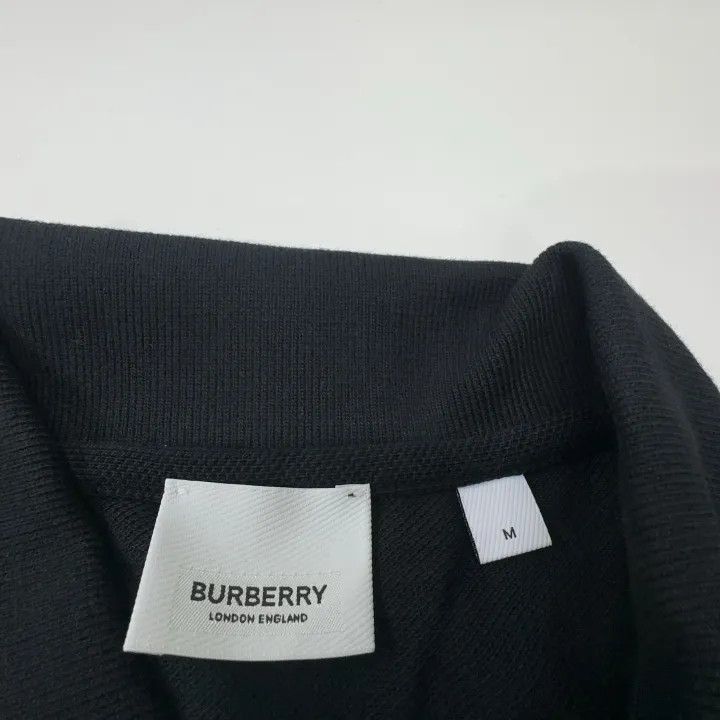 Burberry Burberry Black Polo Shirt with Embroidered Design Size US M / EU 48-50 / 2 - 4 Thumbnail