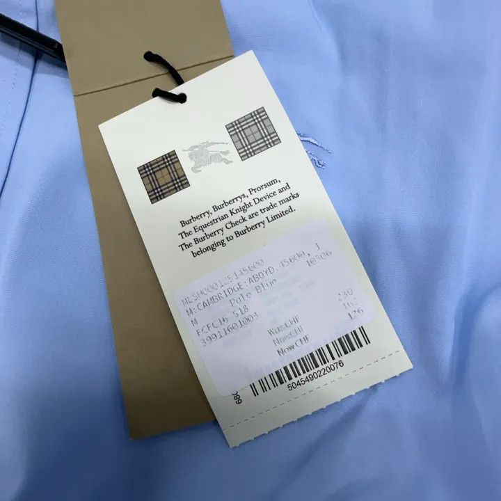 Burberry Burberry Classic Long Sleeve Shirt in Light Blue Size US M / EU 48-50 / 2 - 3 Thumbnail