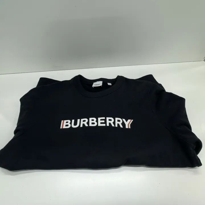 Burberry Burberry Black Logo Print Long Sleeve Sweatshirt Size US XL / EU 56 / 4 - 8 Thumbnail