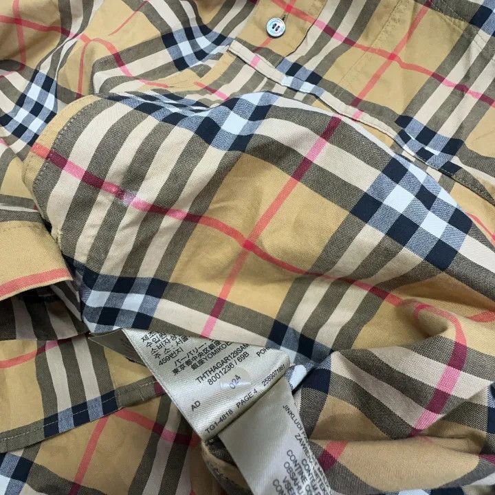 Burberry Burberry Classic Plaid Long Sleeve Shirt Size US L / EU 52-54 / 3 - 4 Thumbnail