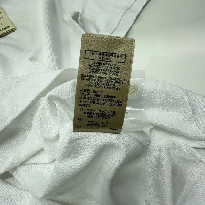 Burberry Burberry Solid Color Short Sleeve Polo Shirt Size US L / EU 52-54 / 3 - 6 Thumbnail
