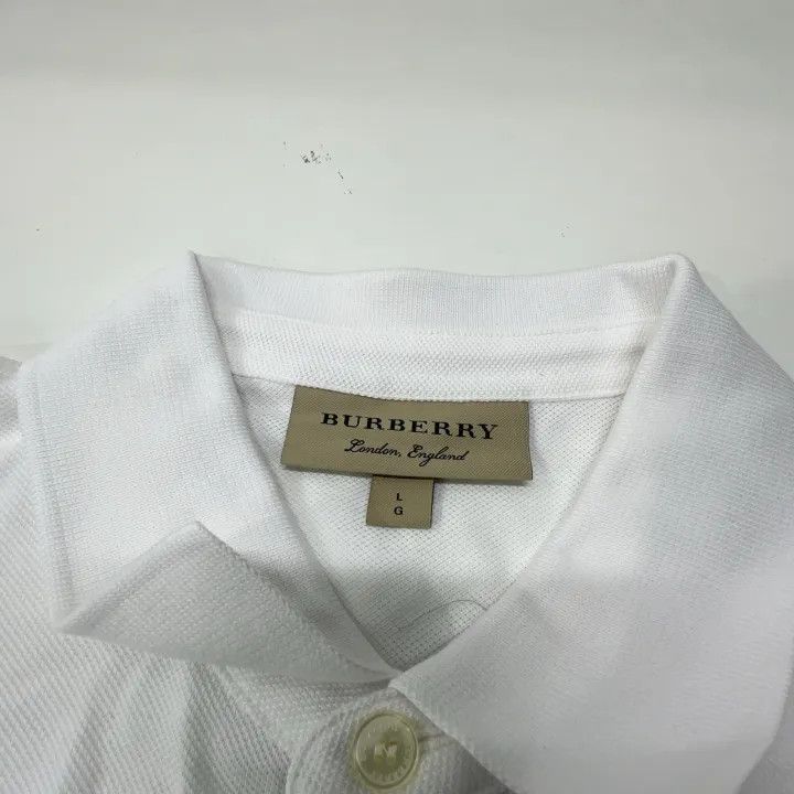 Burberry Burberry Solid Color Short Sleeve Polo Shirt Size US L / EU 52-54 / 3 - 4 Thumbnail