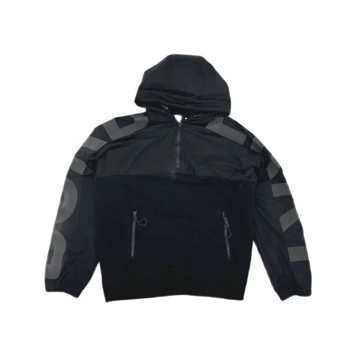 Burberry Burberry Black Logo Print Hooded Jacket Size US M / EU 48-50 / 2 - 2 Thumbnail