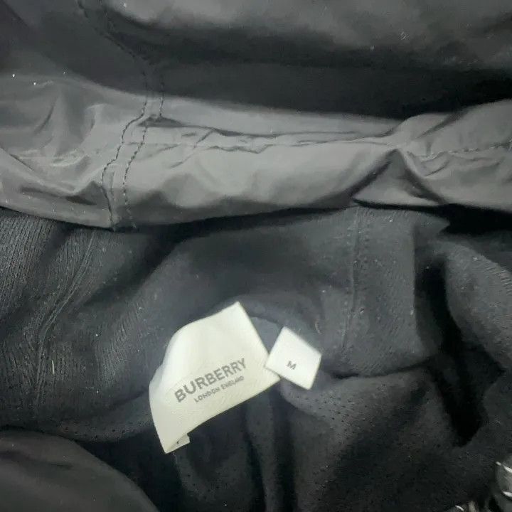 Burberry Burberry Black Logo Print Hooded Jacket Size US M / EU 48-50 / 2 - 5 Thumbnail