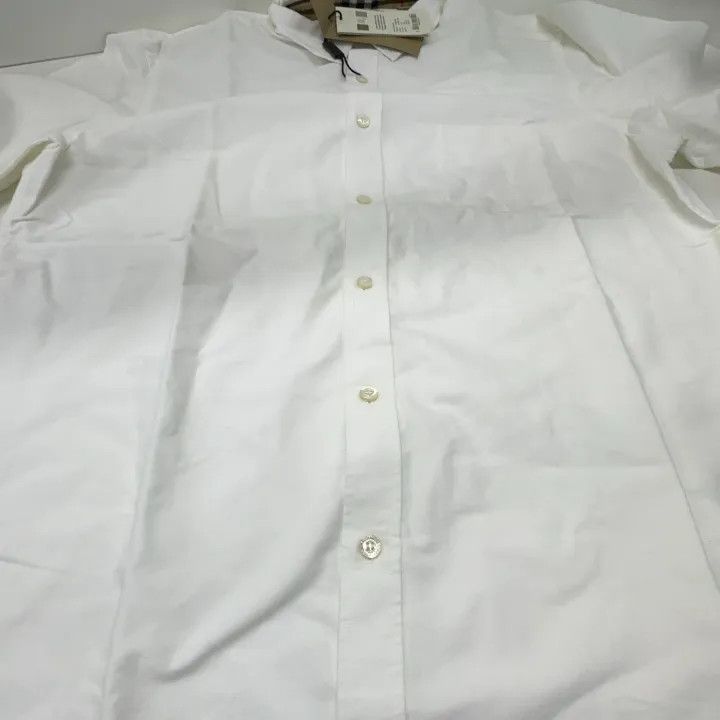 Burberry Burberry White Long Sleeve Button-Up Shirt Size US XL / EU 56 / 4 - 9 Thumbnail