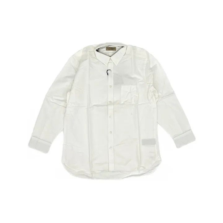 Burberry Burberry White Long Sleeve Button-Up Shirt Size US XL / EU 56 / 4 - 2 Thumbnail