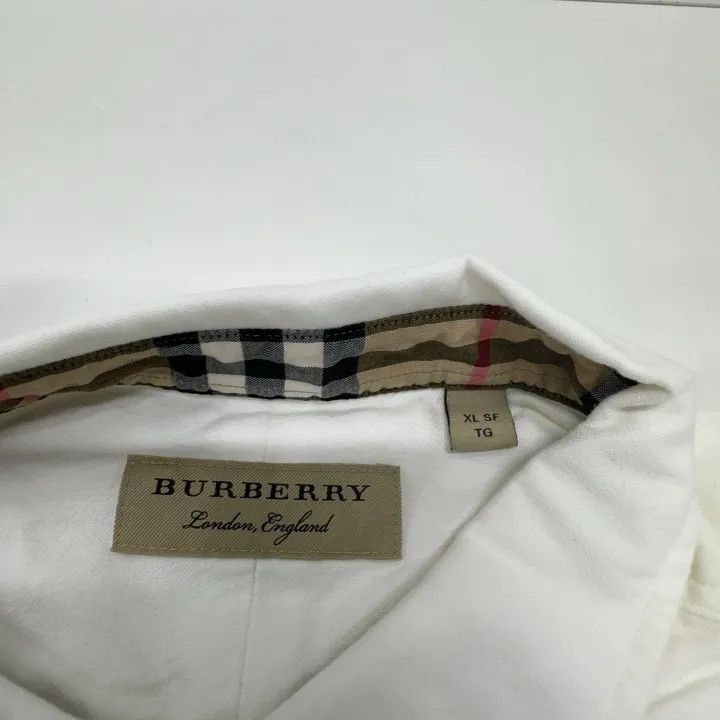 Burberry Burberry White Long Sleeve Button-Up Shirt Size US XL / EU 56 / 4 - 4 Thumbnail