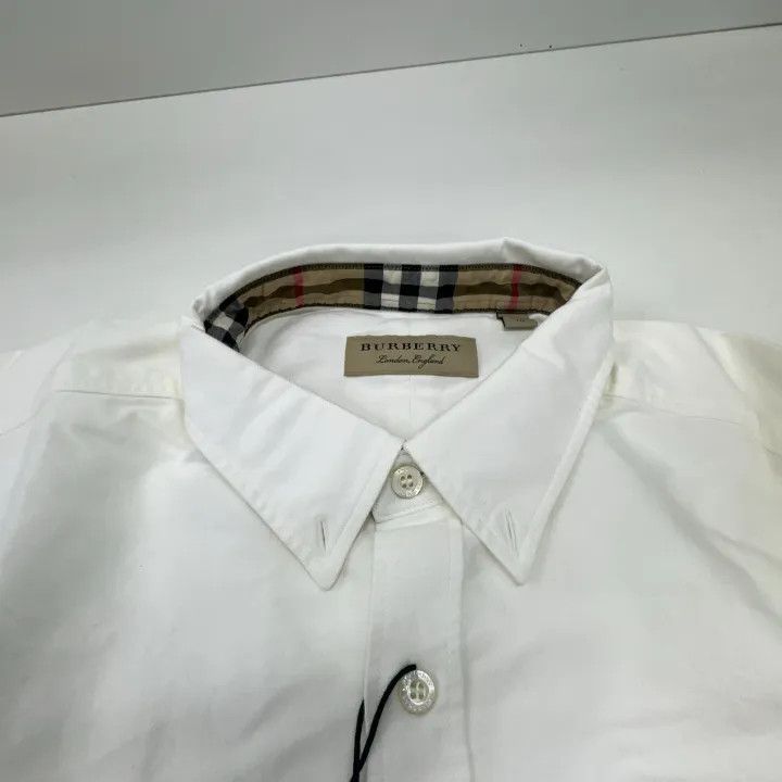 Burberry Burberry White Long Sleeve Button-Up Shirt Size US XL / EU 56 / 4 - 7 Thumbnail