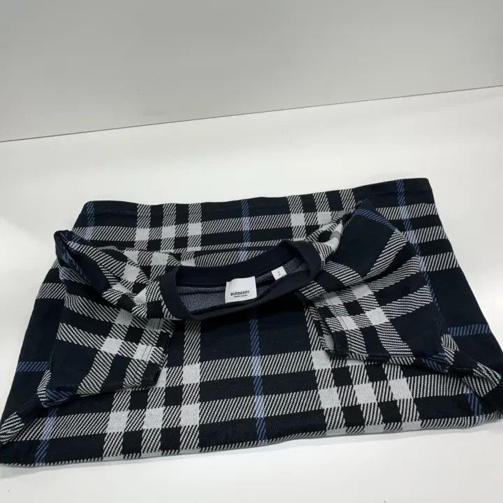 Burberry Burberry Blue Check Short Sleeve T-Shirt Size US S / EU 44-46 / 1 - 9 Thumbnail