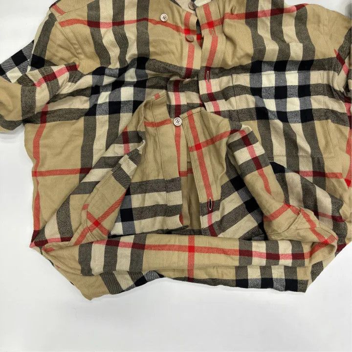 Burberry Burberry Beige Check Long Sleeve Shirt for Men Size US M / EU 48-50 / 2 - 7 Thumbnail