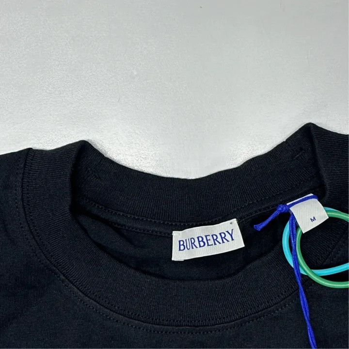 Burberry Burberry Black Short Sleeve Logo T-Shirt Size US M / EU 48-50 / 2 - 2 Thumbnail