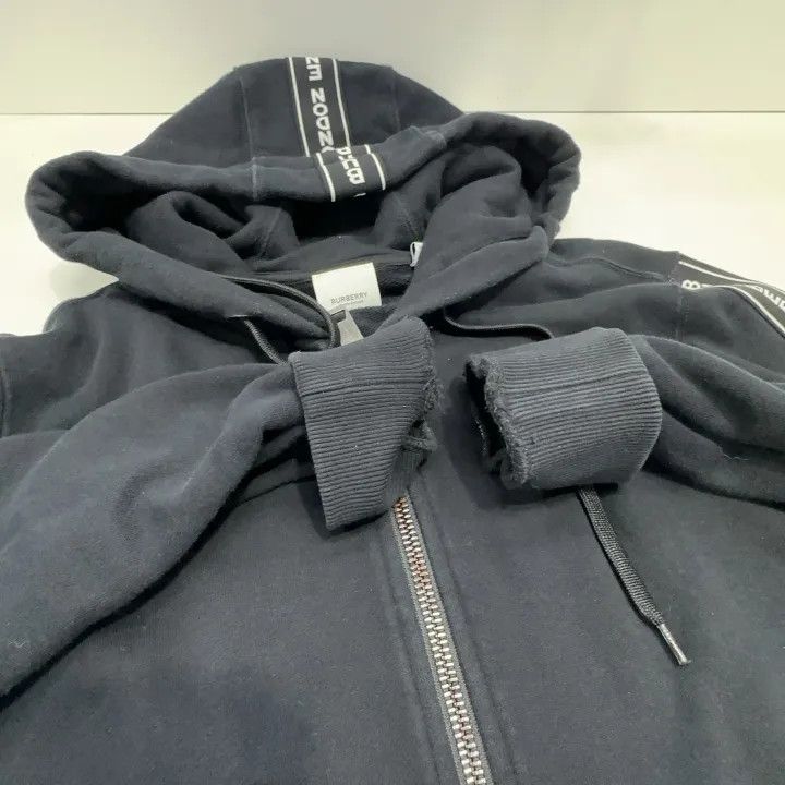 Burberry Burberry Logo Trimmed Hooded Sweatshirt Size US XS / EU 42 / 0 - 8 Thumbnail