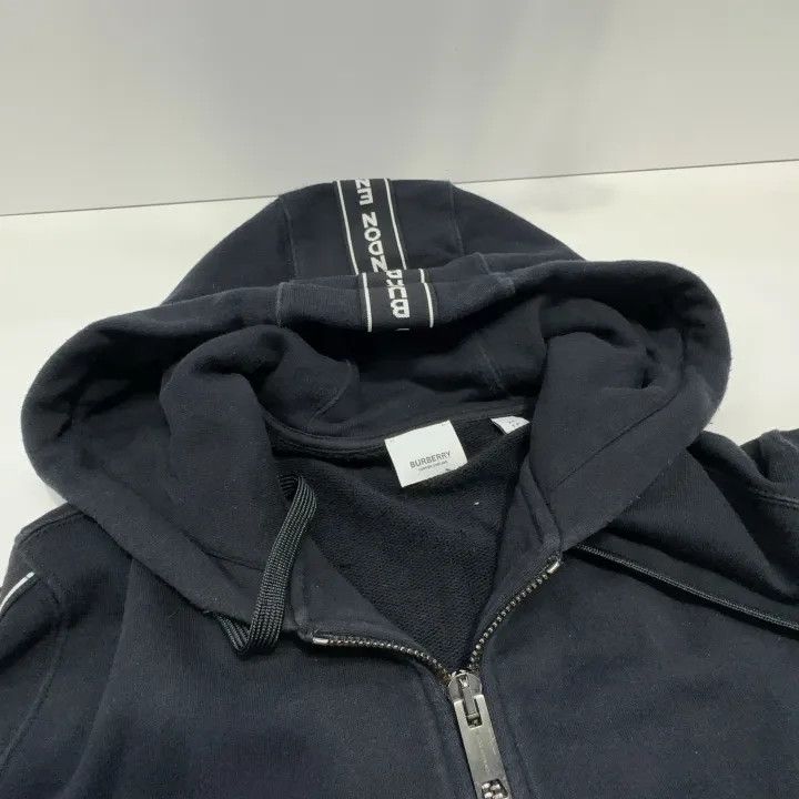 Burberry Burberry Logo Trimmed Hooded Sweatshirt Size US XS / EU 42 / 0 - 7 Thumbnail
