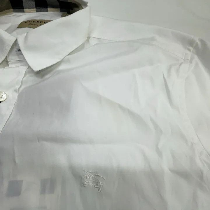 Burberry Burberry Classic White Long Sleeve Shirt Size US L / EU 52-54 / 3 - 13 Thumbnail