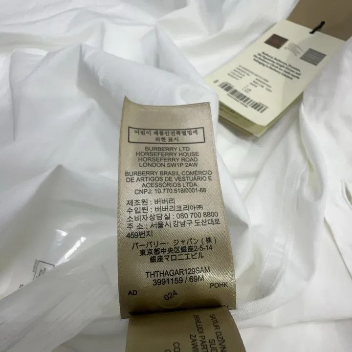 Burberry Burberry Classic White Long Sleeve Shirt Size US L / EU 52-54 / 3 - 10 Thumbnail