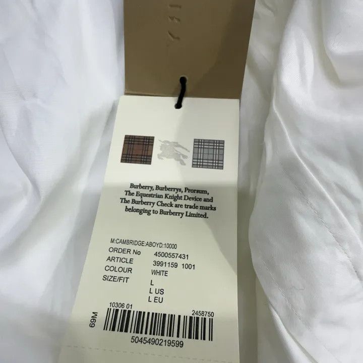 Burberry Burberry Classic White Long Sleeve Shirt Size US L / EU 52-54 / 3 - 11 Thumbnail