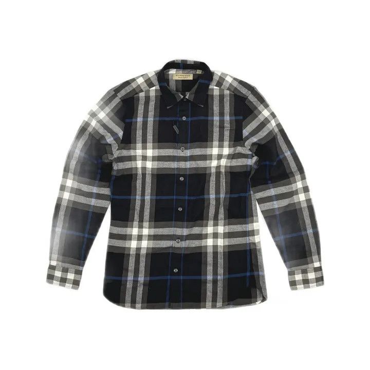 Burberry Burberry Classic Black Plaid Long Sleeve Shirt Size US S / EU 44-46 / 1 - 2 Thumbnail