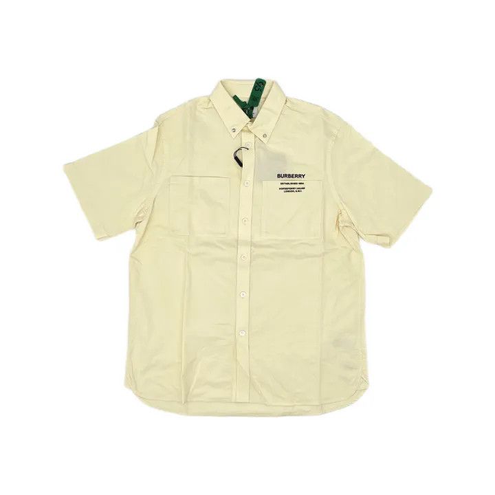 Burberry Burberry Letter Print Short Sleeve Shirt Size US M / EU 48-50 / 2 - 2 Thumbnail