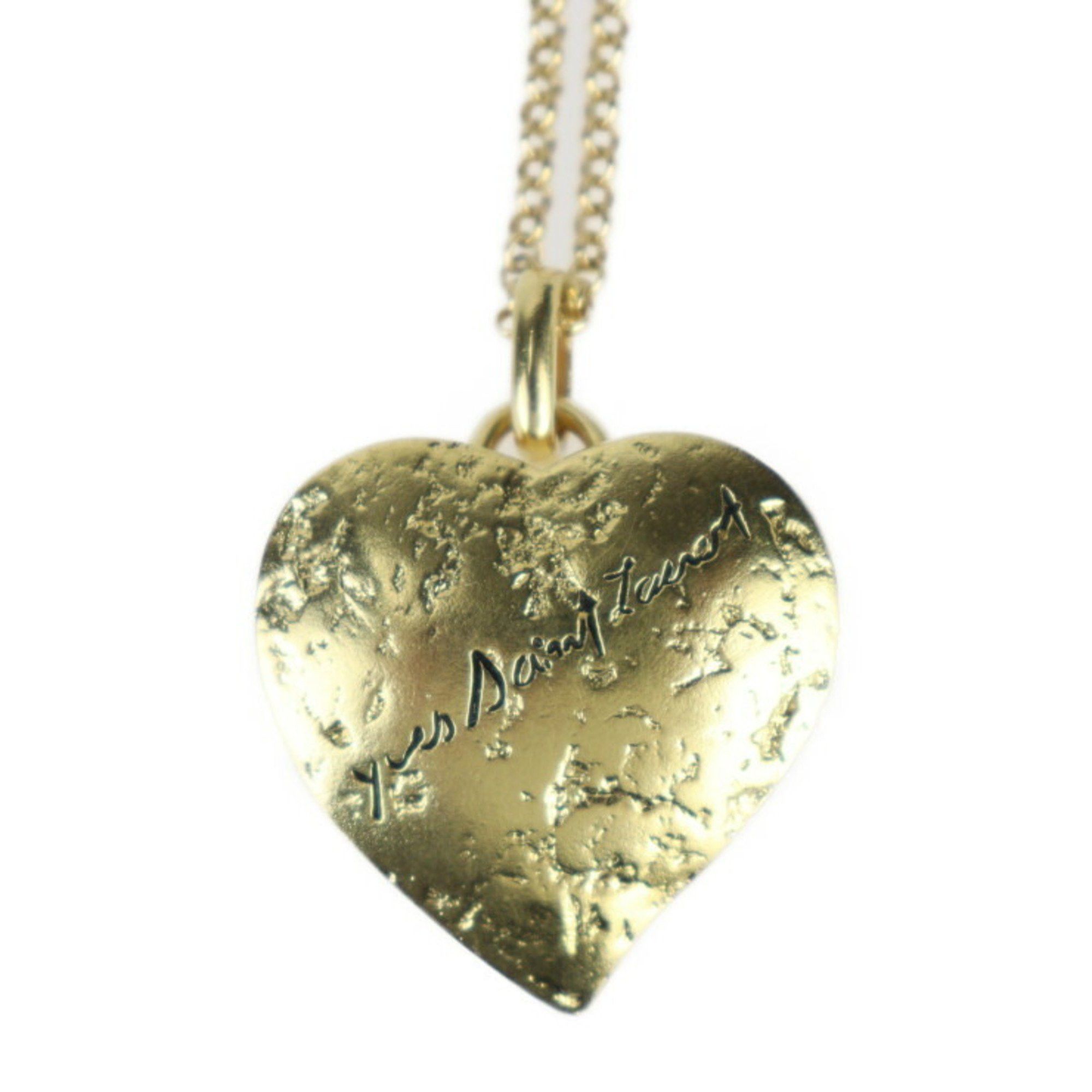 Yves Saint Laurent Saint Laurent Heart motif necklace Size ONE SIZE - 2 Thumbnail