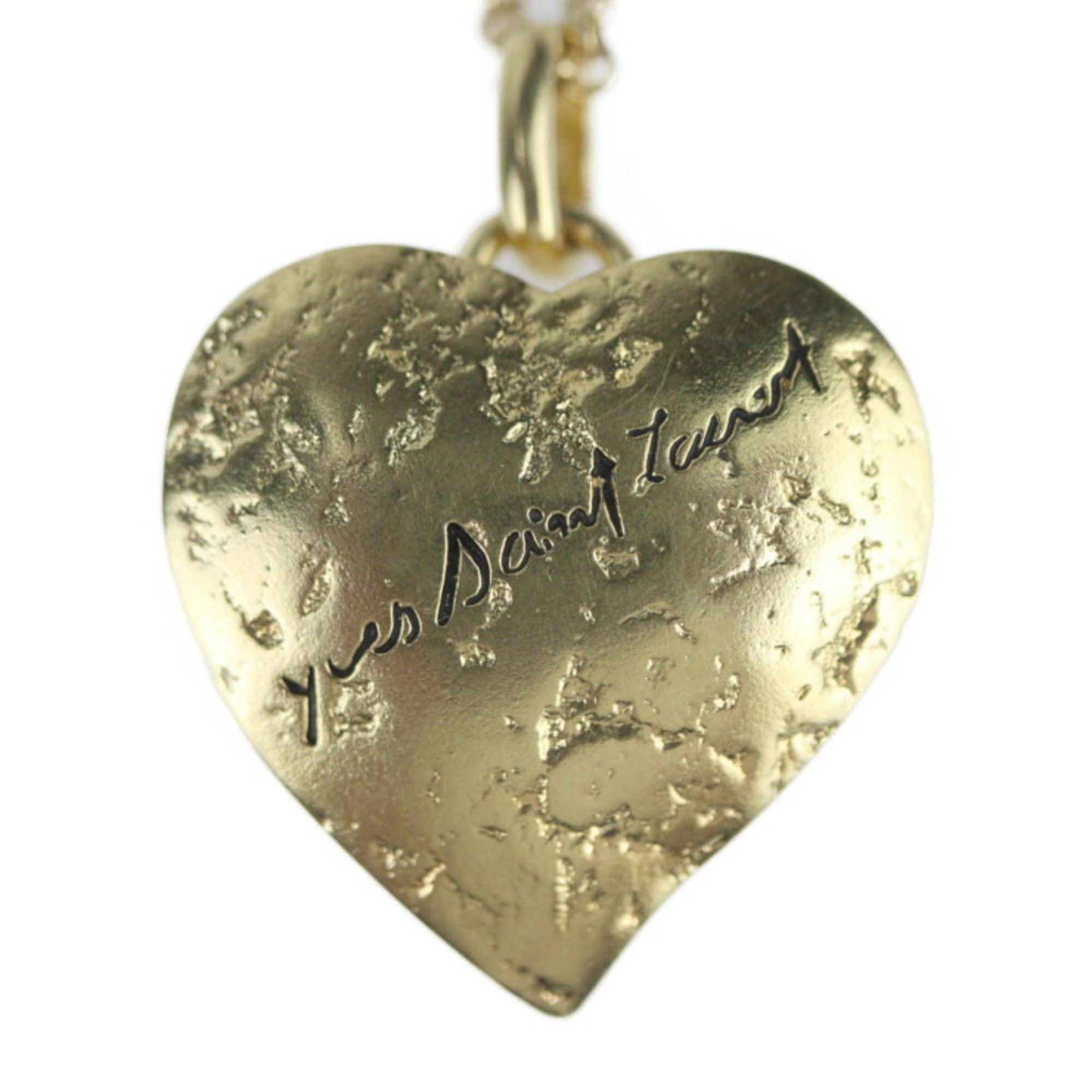 Yves Saint Laurent Saint Laurent Heart motif necklace Size ONE SIZE - 5 Thumbnail