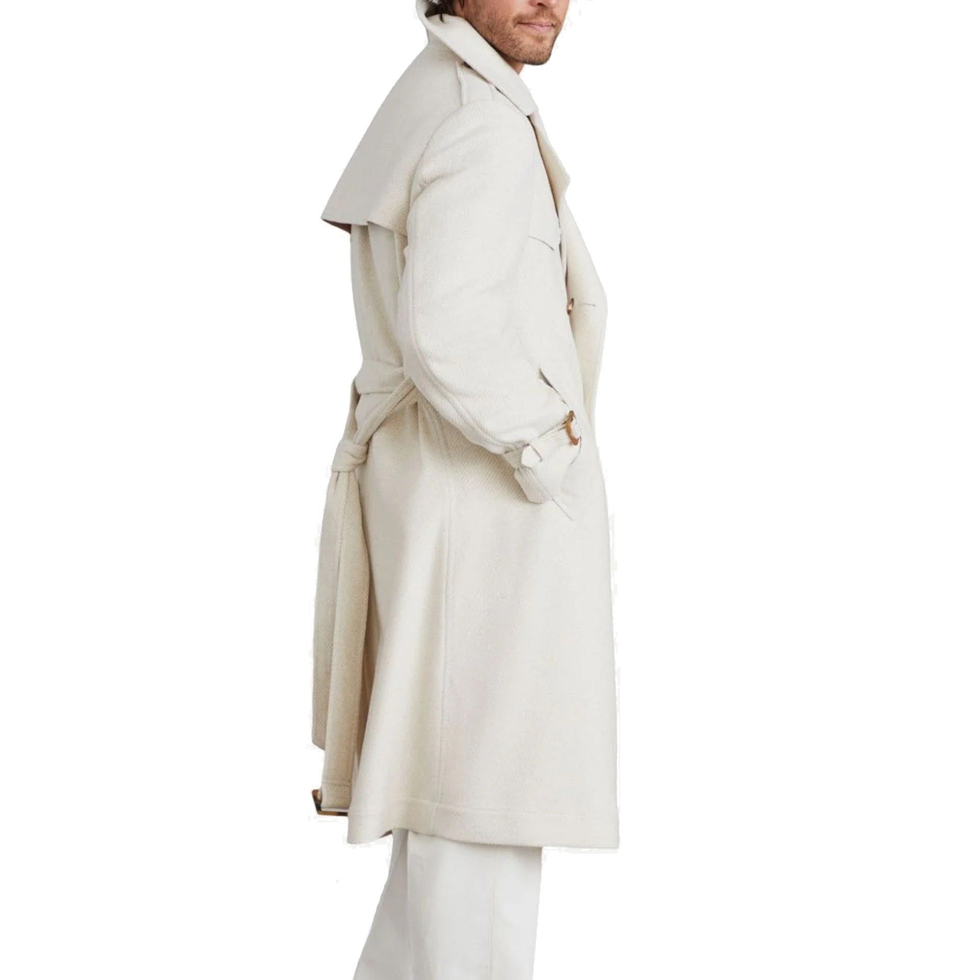 Brunello Cucinelli Brunello Cucinelli Wool Trench Coat Size US L / EU 52-54 / 3 - 3 Thumbnail