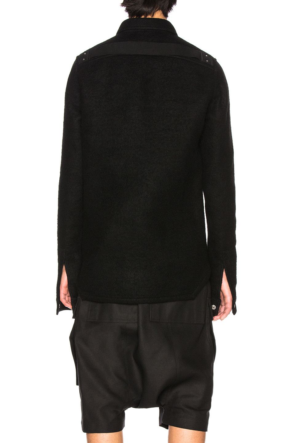 Rick Owens AW18 Boiled wool overshirt Size US S / EU 44-46 / 1 - 4 Thumbnail