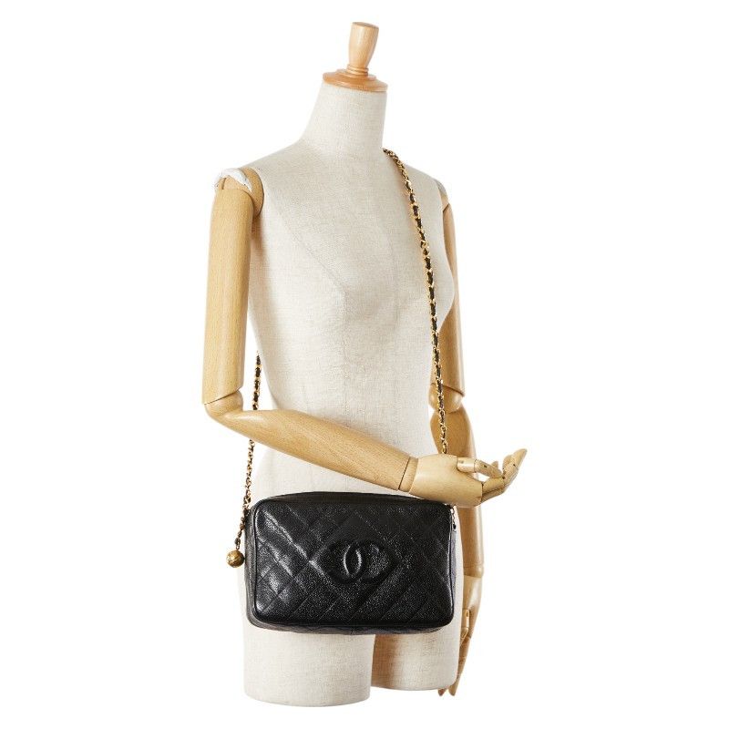 Chanel Chanel Chanel Coco Mark Coco Ball Matelassé Caviar Skin Shoulder Bag Leather Shoulder Bag Size ONE SIZE - 16 Thumbnail